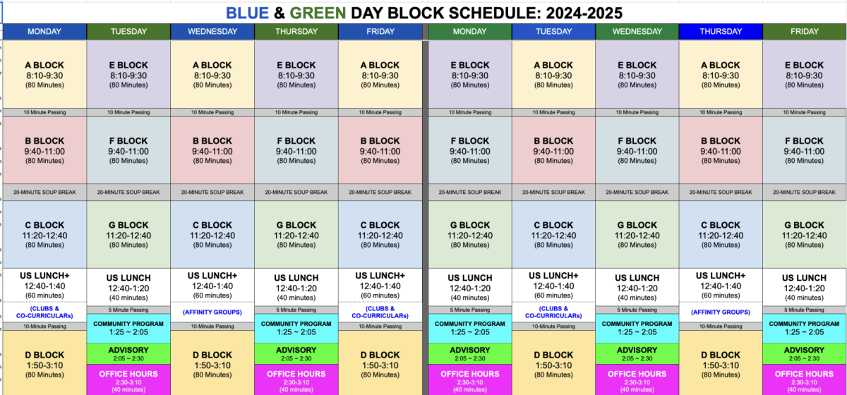 2024-2025 Schedule